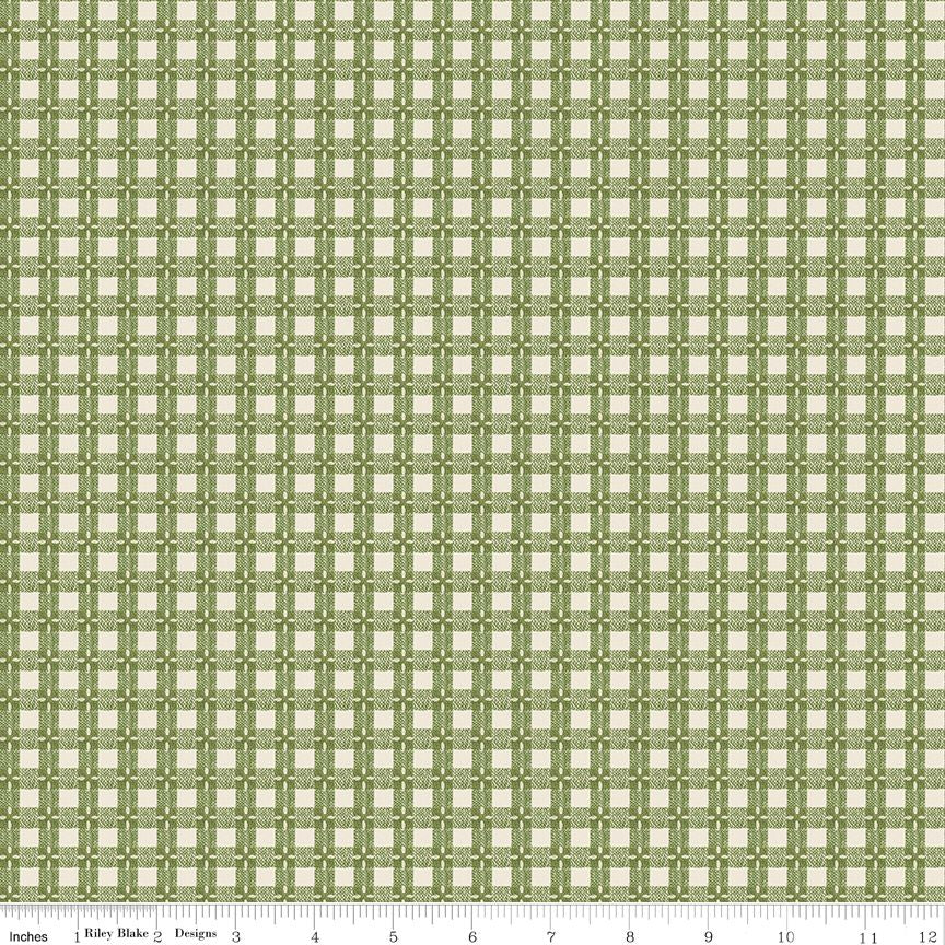 Baked With Love Tablecloth Olive - One Yard Cut
