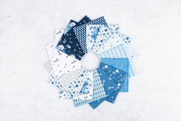 Blue Blooms and Threads by Christopher Thompson