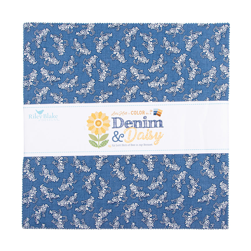 Denim & Daisy 10 inch stacker by Lori Holt in its paper band.