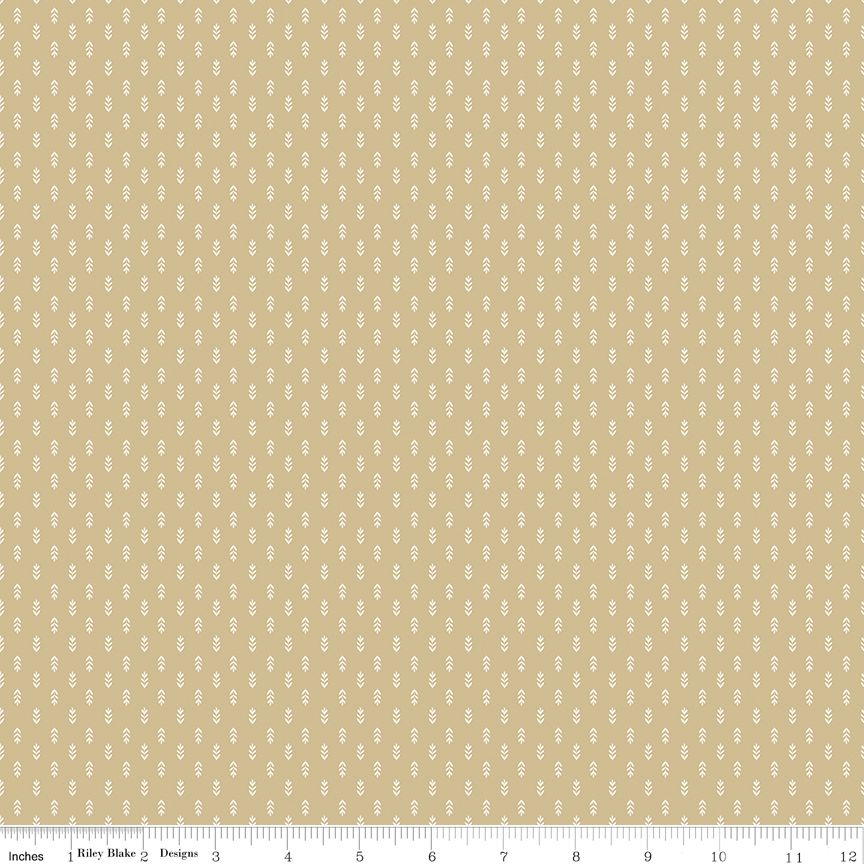 Patterned fabric swatch with geometric design on a beige background