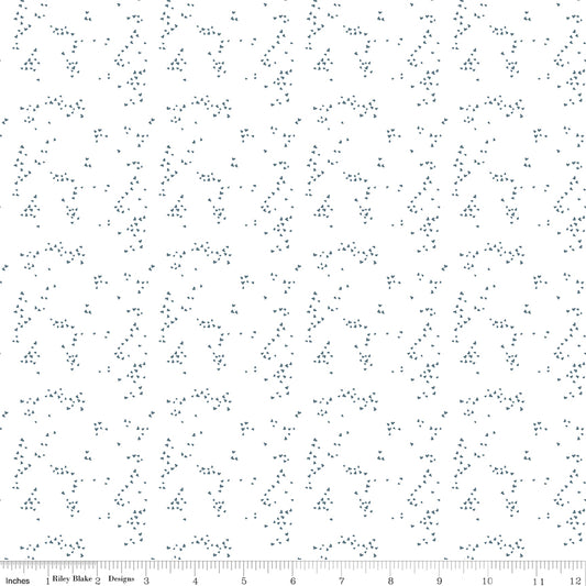 Off-white fabric with scattered hearts.