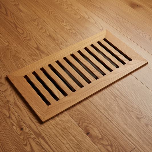 Custom Wood Air Vent Return Cover - Long Slots